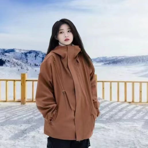 New Mid-Length Over-the-Knee Windbreaker for Spring and Autumn 2023, Korean-style Popular Fashionable and Stylish Coat for Students